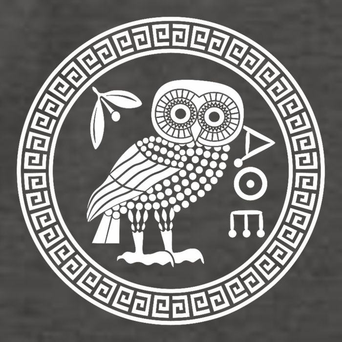 Owl Of Athena Ancient Greek Mythology Is AthenaS Owl Greece Vector Backpack