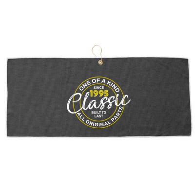 One Of A Kind Since 1995 Classic 30th Birthday Large Microfiber Waffle Golf Towel