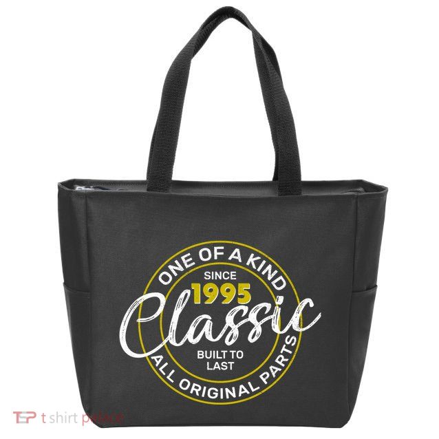 One Of A Kind Since 1995 Classic 30th Birthday Zip Tote Bag