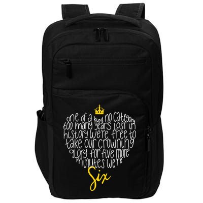 One Of A Kind No Category Six Queens Lettered Heart Impact Tech Backpack