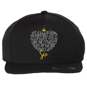 One Of A Kind No Category Six Queens Lettered Heart Wool Snapback Cap