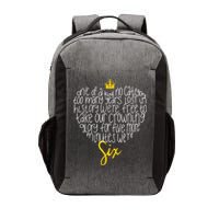 One Of A Kind No Category Six Queens Lettered Heart Vector Backpack