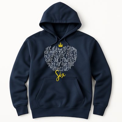 One Of A Kind No Category Six Queens Lettered Heart Hoodie
