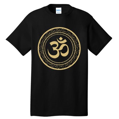 Om Ohm Aum Symbol Spiritual Yoga Tall T-Shirt