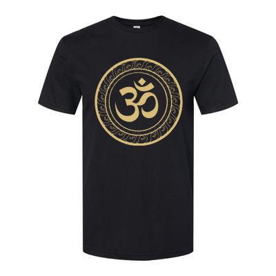 Om Ohm Aum Symbol Spiritual Yoga Softstyle® CVC T-Shirt