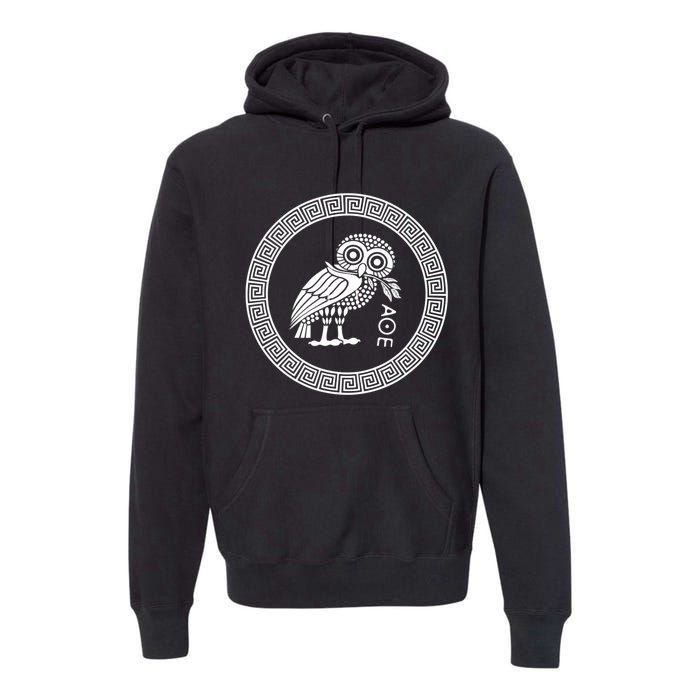 Owl Of Athena Premium Hoodie