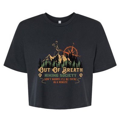 Out Of Breath Hiking Society Bella+Canvas Jersey Crop Tee