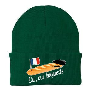 Oui Oui Baguette French Bread France Lover Francophile Knit Cap Winter Beanie