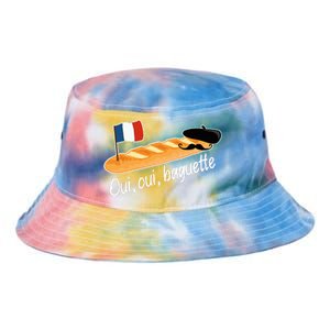 Oui Oui Baguette French Bread France Lover Francophile Tie Dye Newport Bucket Hat