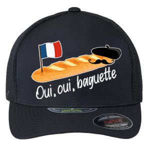 Oui Oui Baguette French Bread France Lover Francophile Flexfit Unipanel Trucker Cap