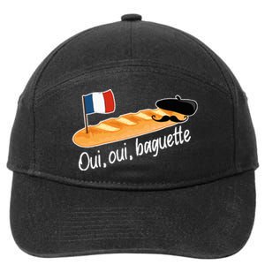 Oui Oui Baguette French Bread France Lover Francophile 7-Panel Snapback Hat