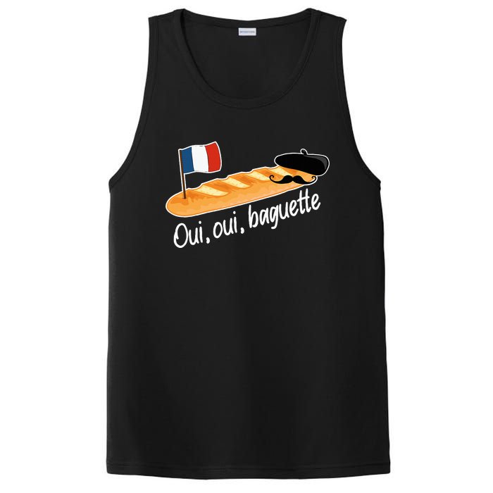 Oui Oui Baguette French Bread France Lover Francophile PosiCharge Competitor Tank