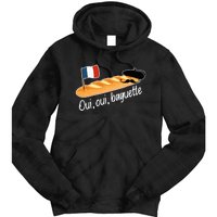 Oui Oui Baguette French Bread France Lover Francophile Tie Dye Hoodie