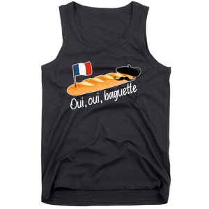 Oui Oui Baguette French Bread France Lover Francophile Tank Top