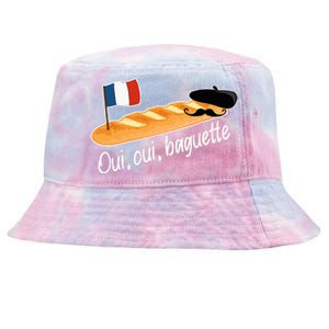 Oui Oui Baguette French Bread France Lover Francophile Tie-Dyed Bucket Hat