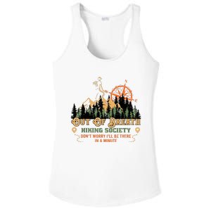 Out Of Breath Hiking Society Gift Mountain Hiking Funny Ladies PosiCharge Competitor Racerback Tank