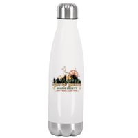 Out Of Breath Hiking Society Gift Mountain Hiking Funny Stainless Steel Insulated Water Bottle