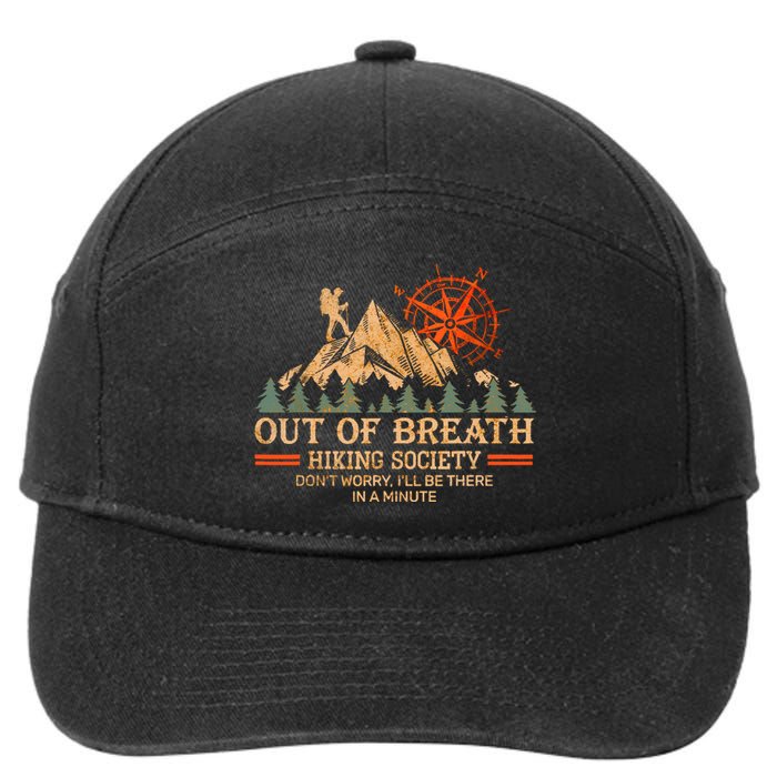 Out Of Breath Hiking Society 7-Panel Snapback Hat