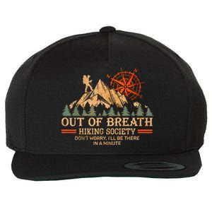 Out Of Breath Hiking Society Wool Snapback Cap