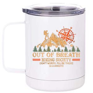 Out Of Breath Hiking Society 12 oz Stainless Steel Tumbler Cup