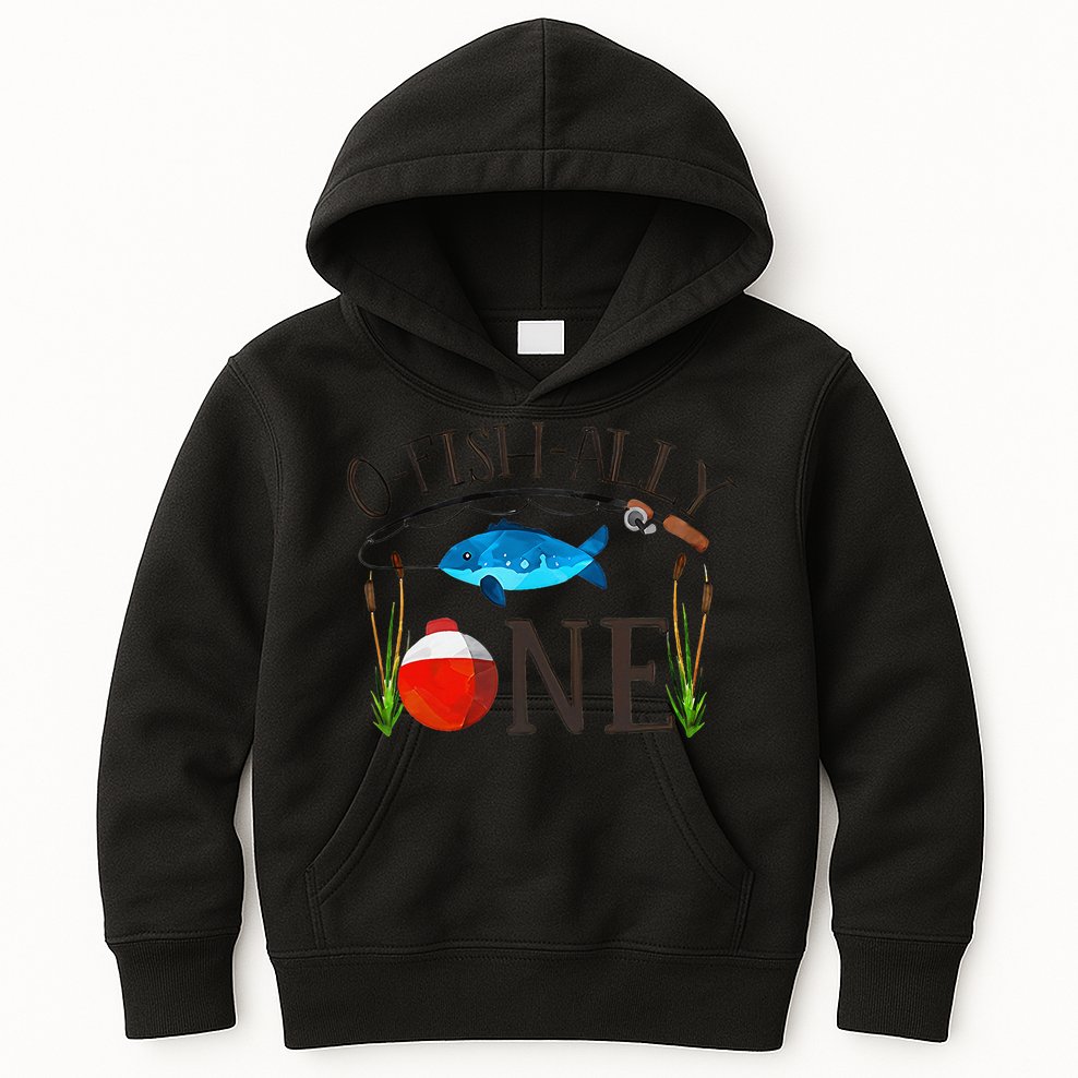 Ofishally ONE Baby O Fish Ally ONE Kids Hoodie