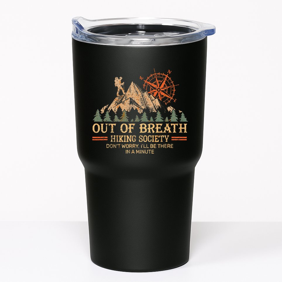 Out Of Breath Hiking Society For Women Hiker Nature Love Tumbler