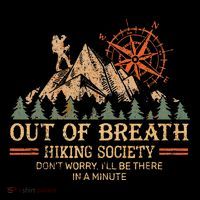 Out Of Breath Hiking Society For Women Hiker Nature Love Baby Bodysuit