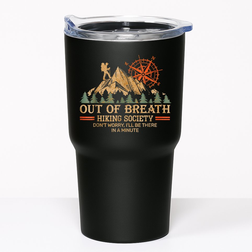 Out Of Breath Hiking Society Tumbler