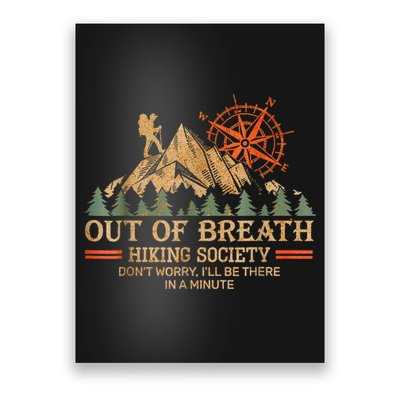 Out Of Breath Hiking Society Poster
