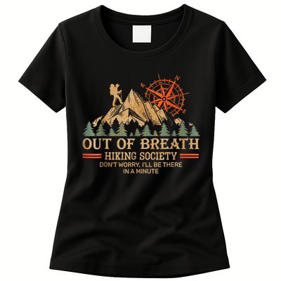 Out Of Breath Hiking Society Womens T-Shirt