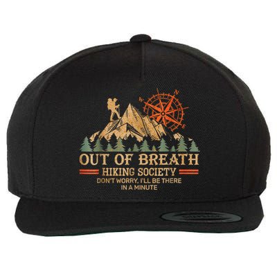 Out Of Breath Hiking Society Wool Snapback Cap