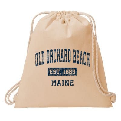 Old Orchard Beach Maine Me Vintage Sports Drawstring Bag