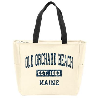 Old Orchard Beach Maine Me Vintage Sports Zip Tote Bag