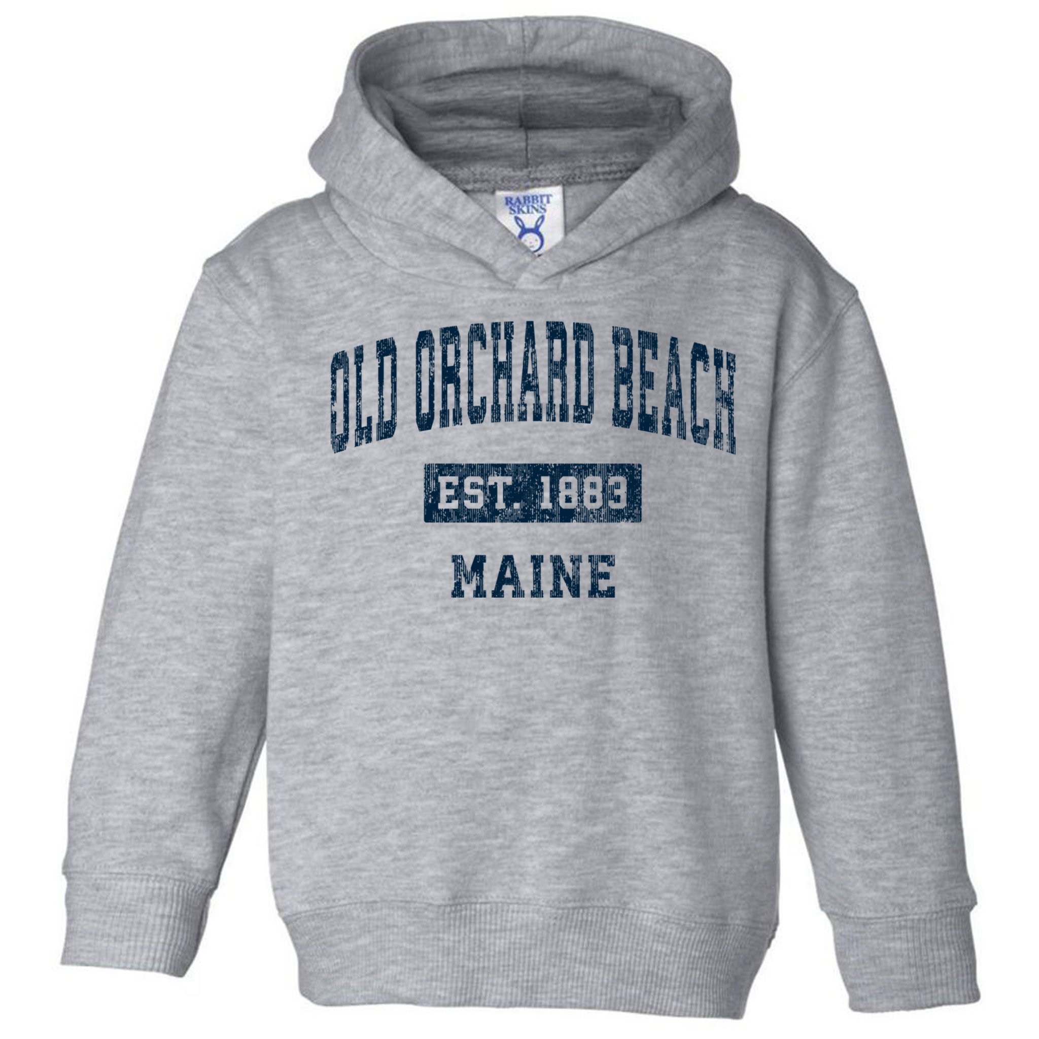 Old Orchard Beach Maine Me Vintage Sports Toddler Hoodie