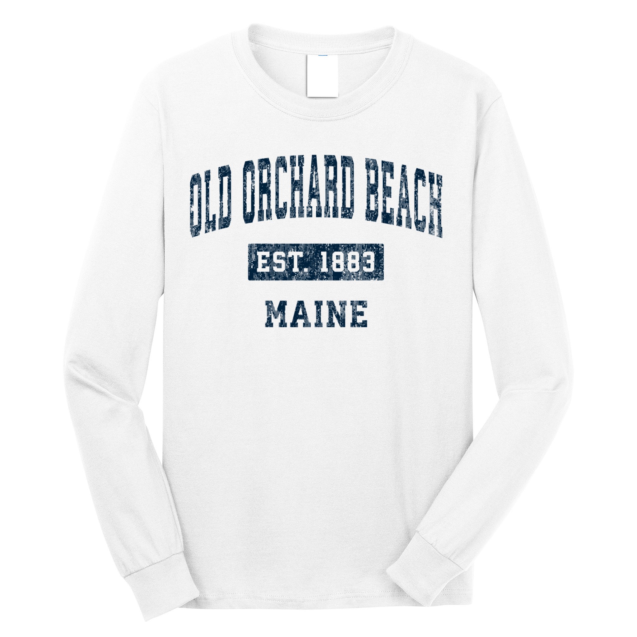 Old Orchard Beach Maine Me Vintage Sports Long Sleeve Shirt