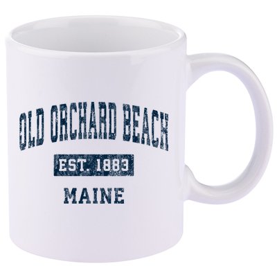 Old Orchard Beach Maine Me Vintage Sports 11oz C Handle Ceramic Mug