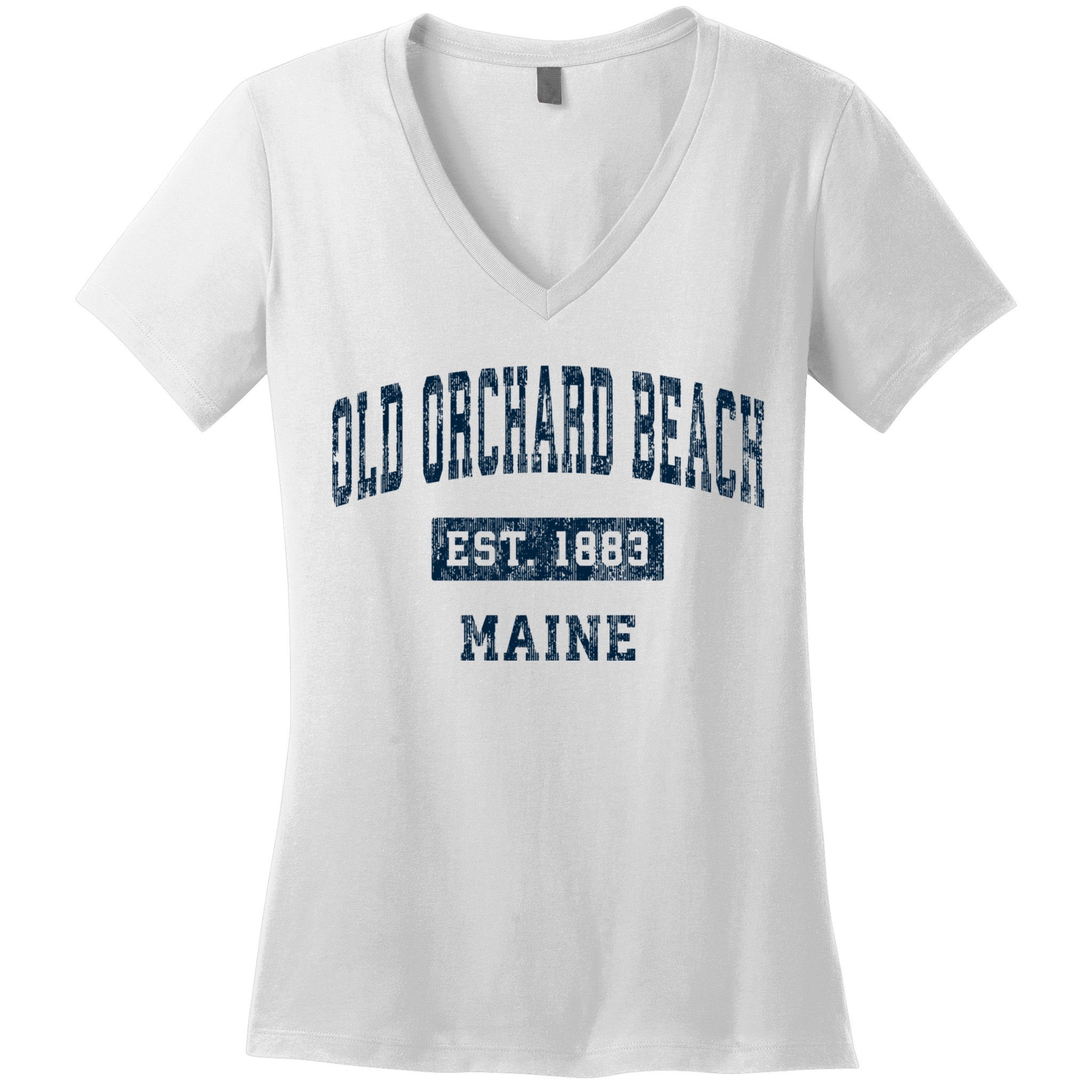Old Orchard Beach Maine Me Vintage Sports Women's V-Neck T-Shirt