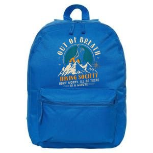 Out Of Breath Hiking Society 16 in Basic Backpack