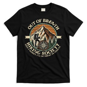 Out Of Breath Hiking Society Fun T-Shirt