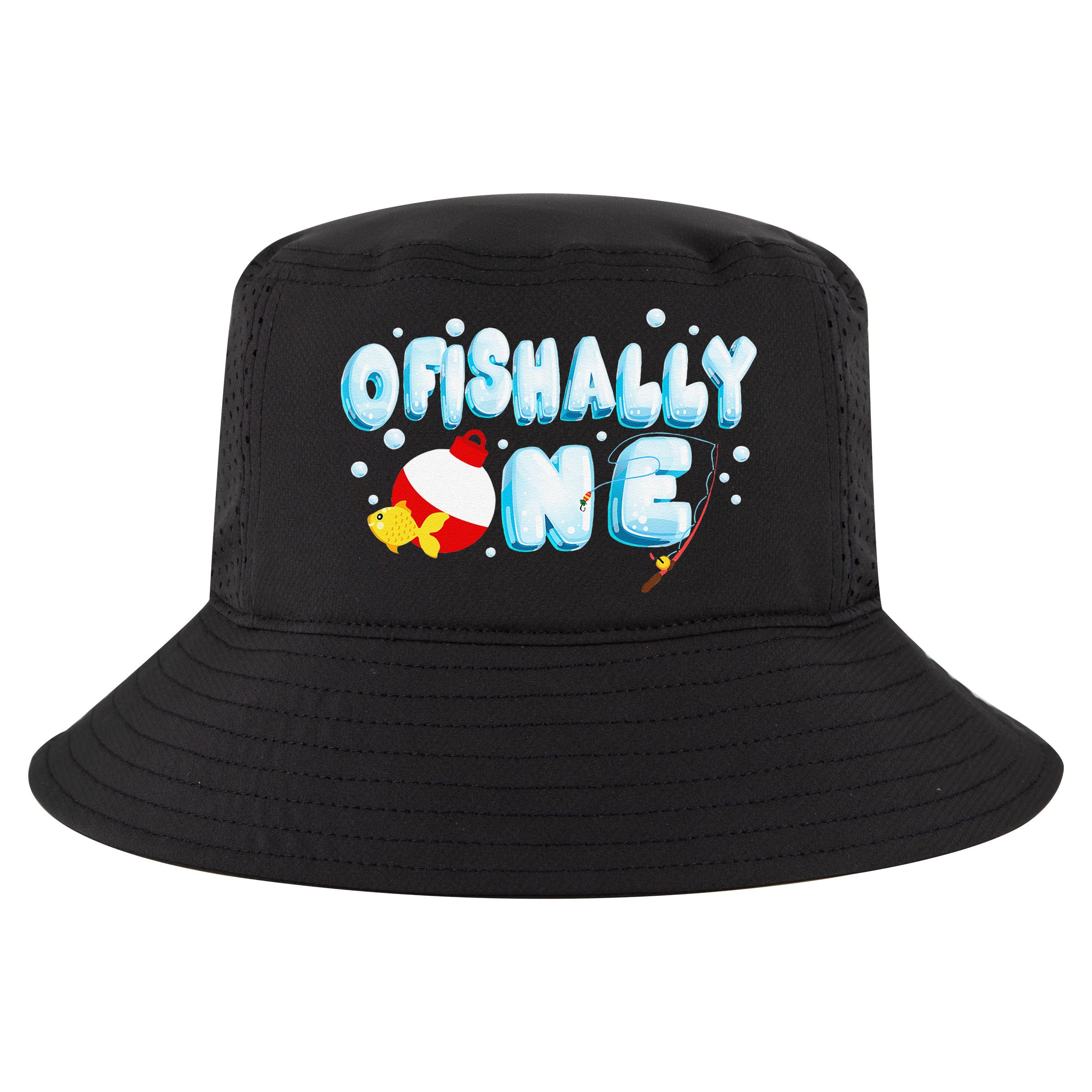 Ofishally One Birthday Outfit For Fish Lover Cool Comfort Performance Bucket Hat