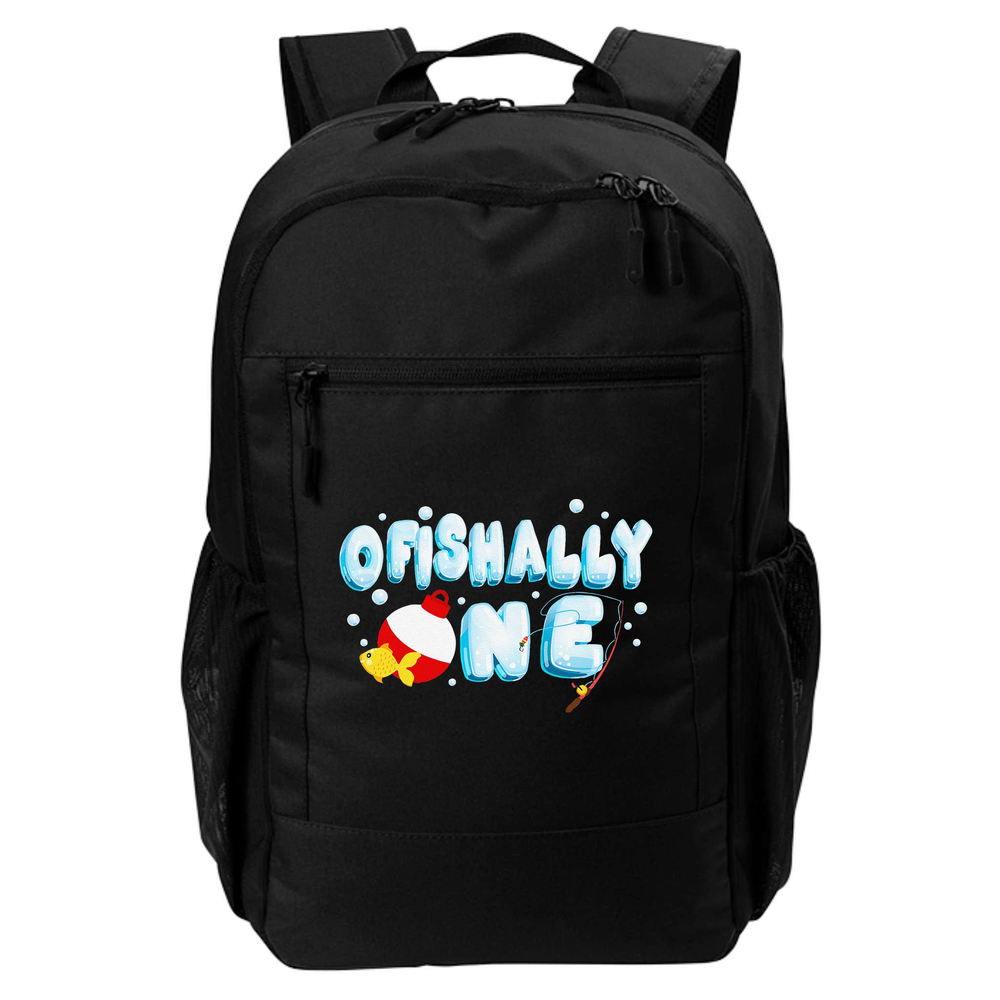 Ofishally One Birthday Outfit For Fish Lover Backpack