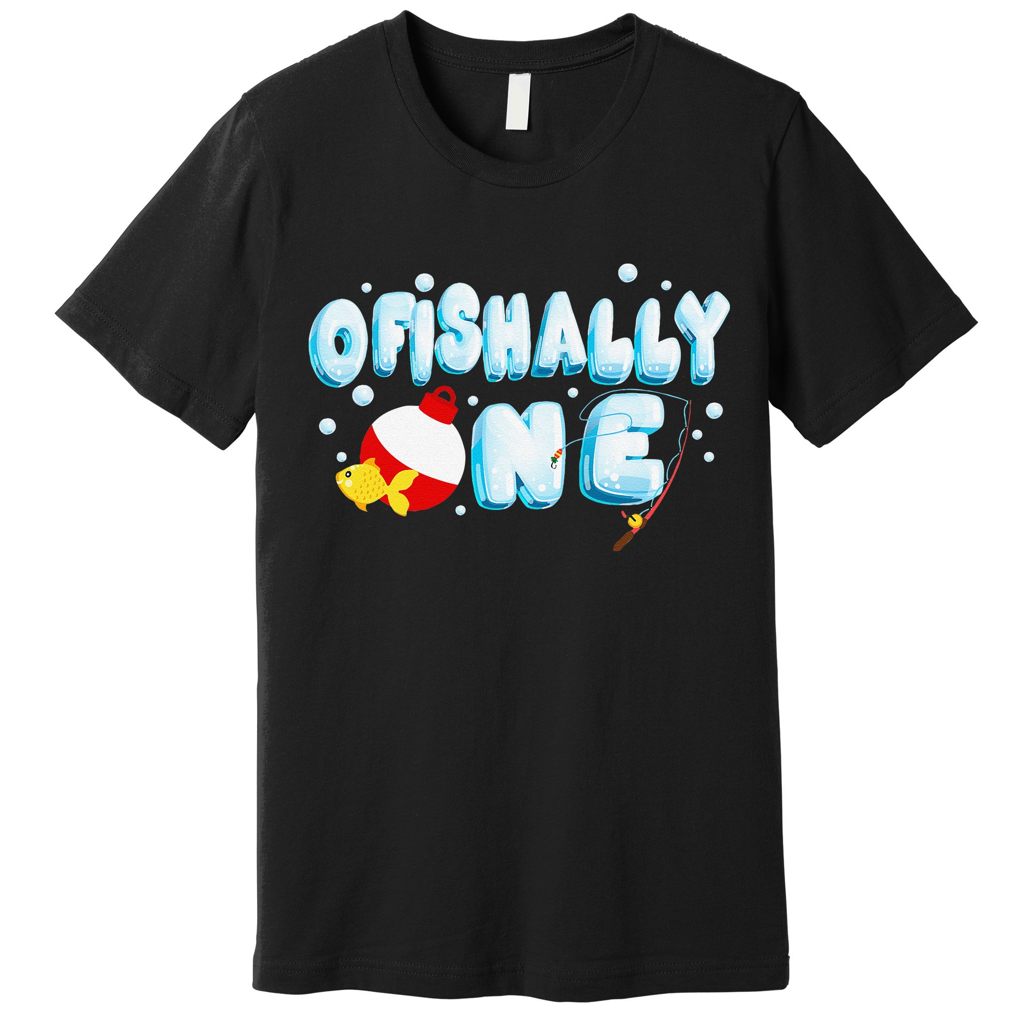 Ofishally One Birthday Outfit For Fish Lover Premium T-Shirt