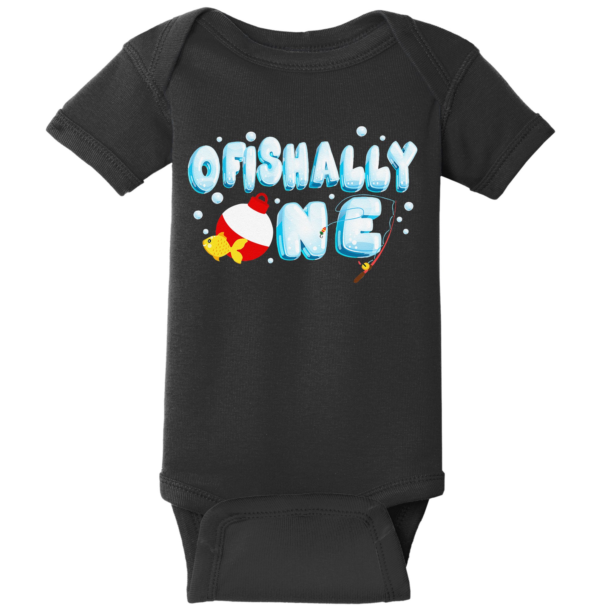 Ofishally One Birthday Outfit For Fish Lover Baby Bodysuit