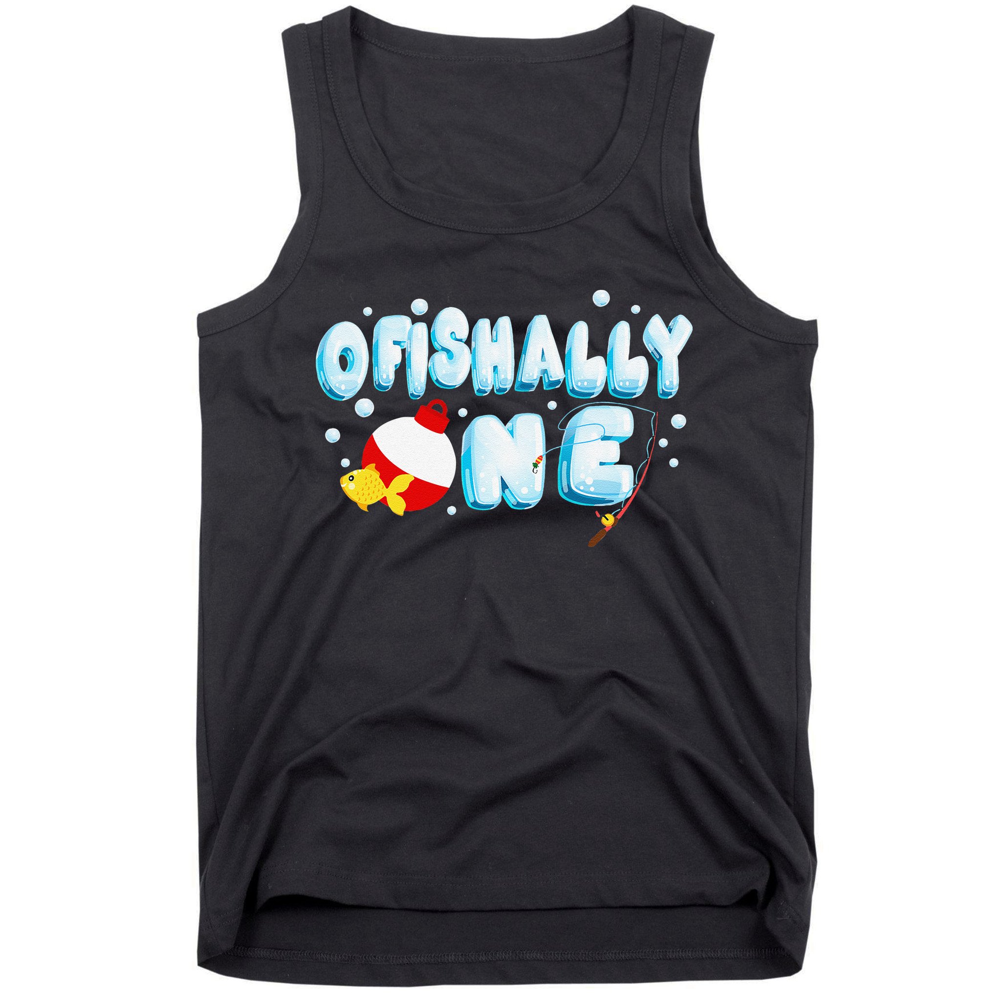 Ofishally One Birthday Outfit For Fish Lover Tank Top