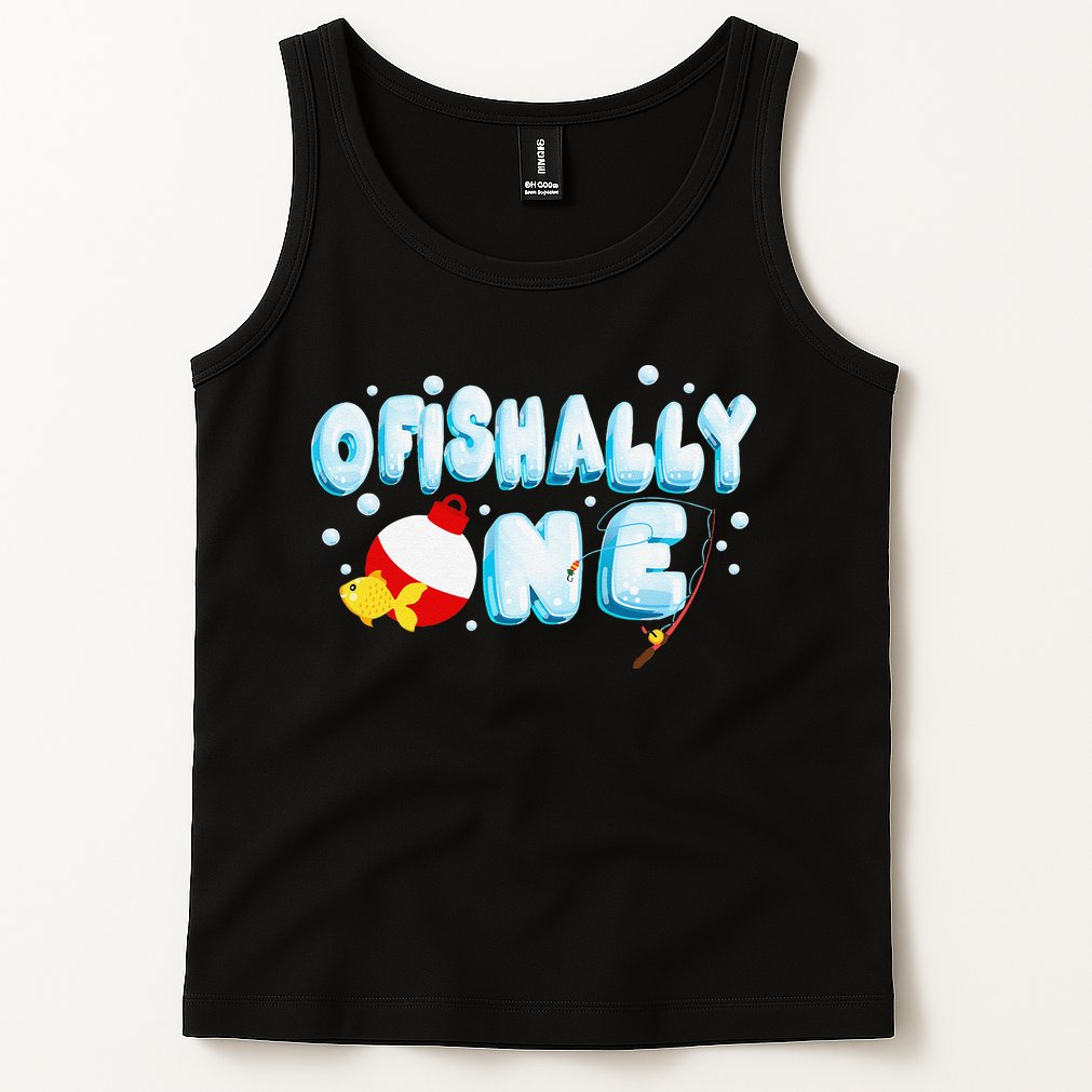 Ofishally One Birthday Outfit For Fish Lover Tank Top