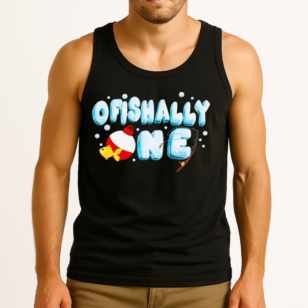 Ofishally One Birthday Outfit For Fish Lover Tank Top
