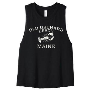 Old Orchard Beach Maine Lobster Women's Racerback Cropped Tank