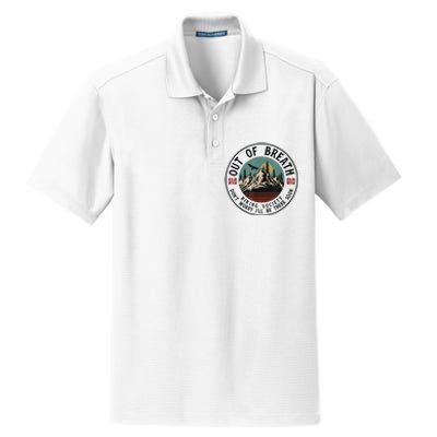 Out Of Breath Hiking Society Dont Worry In A Minute Camping Dry Zone Grid Polo