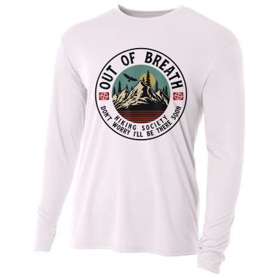 Out Of Breath Hiking Society Dont Worry In A Minute Camping Cooling Performance Long Sleeve Crew