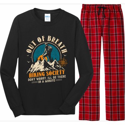 Out Of Breath Hiking Society Long Sleeve Pajama Set